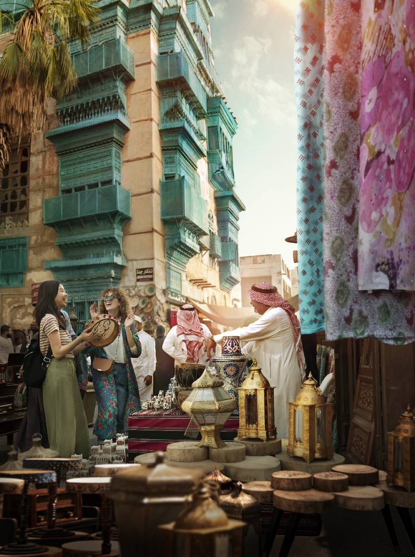 A group of people in a street Description automatically generated